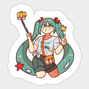 Chibi hatsune miku vocaloid Sticker